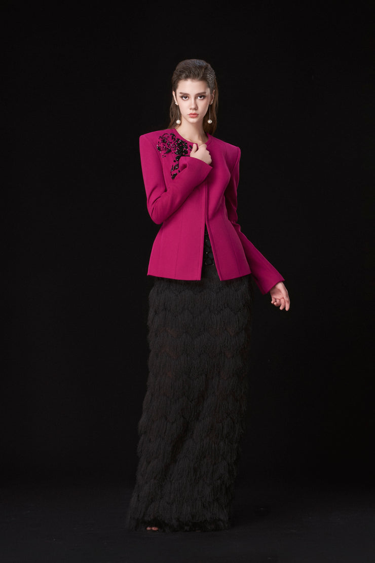 Áo vest peplum “Jungle Rose and Gem”