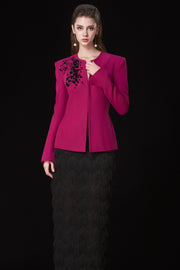 Áo vest peplum “Jungle Rose and Gem”