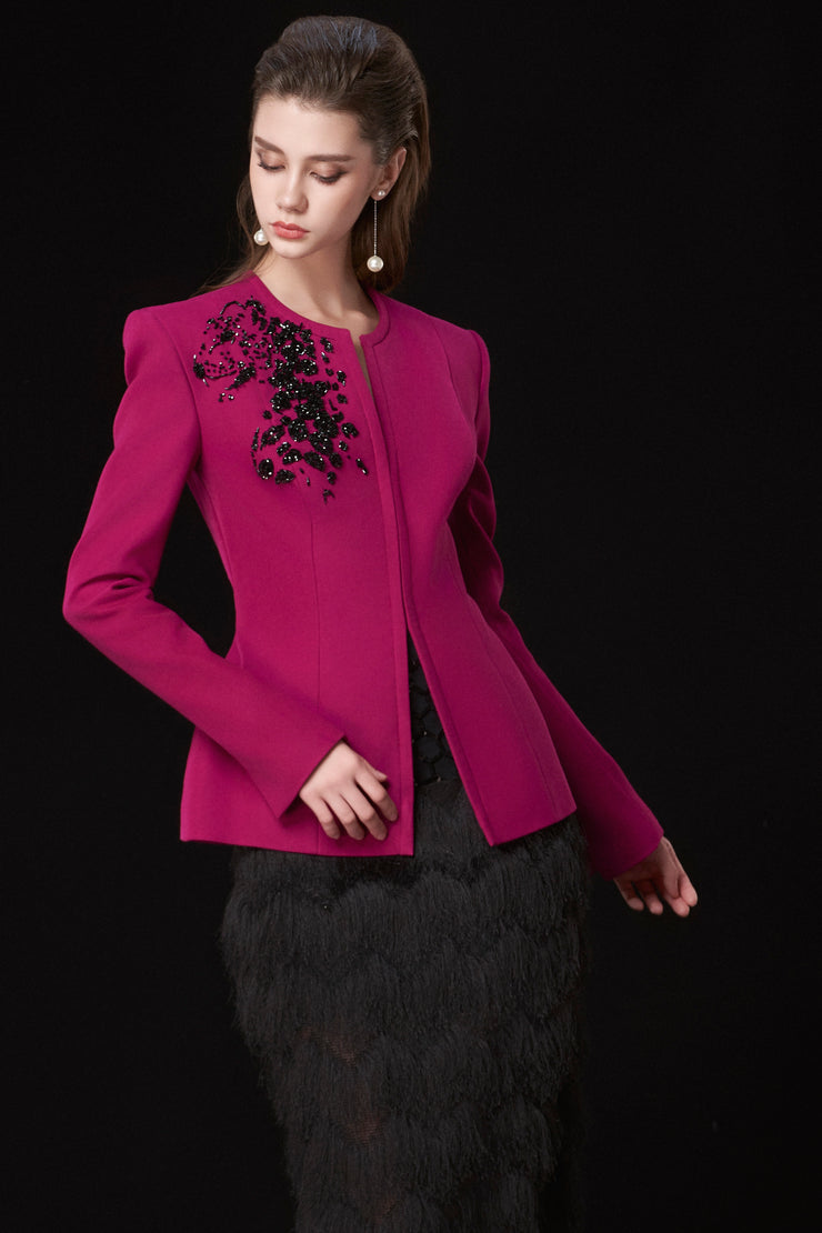 Áo vest peplum “Jungle Rose and Gem”