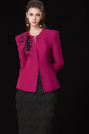 Áo vest peplum “Jungle Rose and Gem”