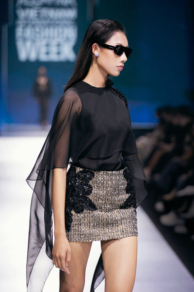 Áo sơ mi Rosie tối màu