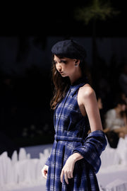 Váy vải nỉ xanh