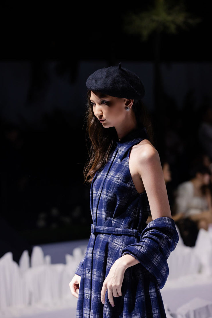 Váy vải nỉ xanh