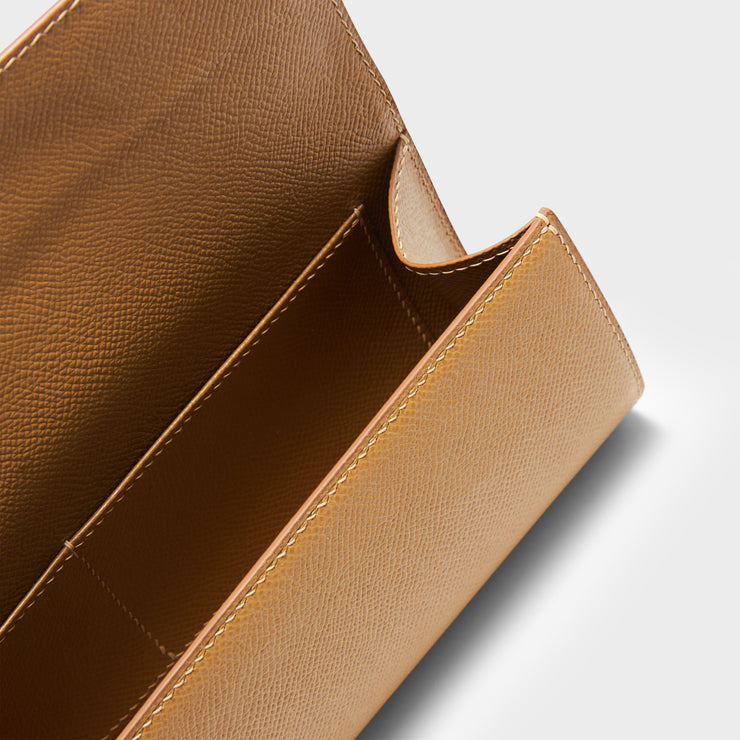 Túi cầm tay Lady Sexy Iconic - Nâu đậu phộng & Vàng