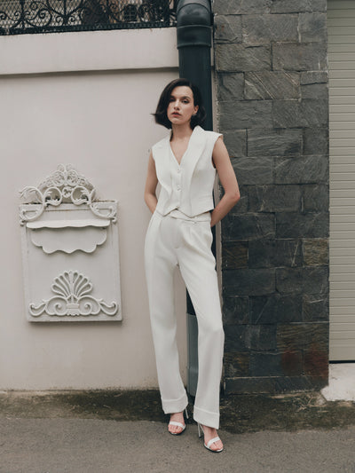 White Muse Pleat Pant