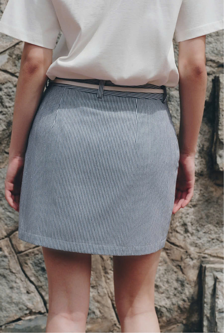 Paris Stripe Skirt
