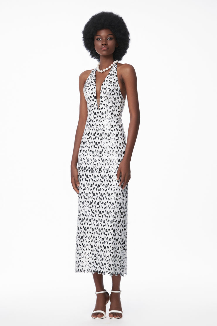 Snow Leopard Girl Maxi Dress