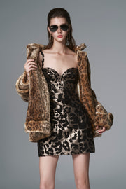 Veste en fourrure de jaguar Savannah