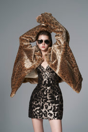 Veste en fourrure de jaguar Savannah