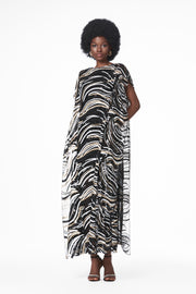 Robe rayée Zebra Elegance