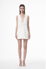 White Wild Orchid Dress