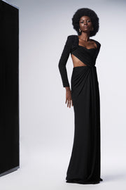 Safari - Robe longue noire sexy