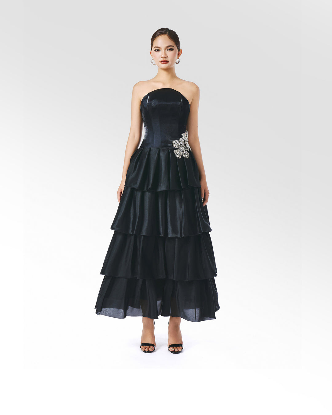 BLACK MARCHESA DRESS