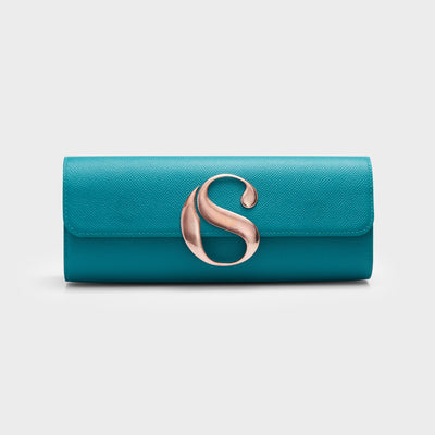 Lady Sexy Iconic Clutch - Emerald Green & Rose gold