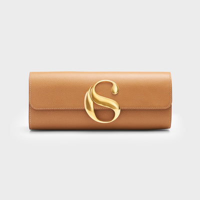 Lady Sexy Iconic Clutch - Peanut Brown & Gold