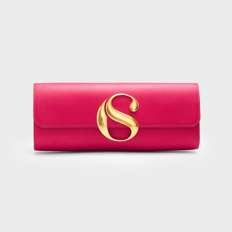 Lady Sexy Iconic Clutch - Pink Magenta & Gold