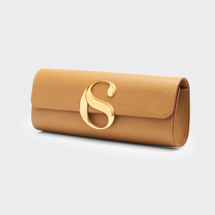 Lady Sexy Iconic Clutch - Peanut Brown & Gold
