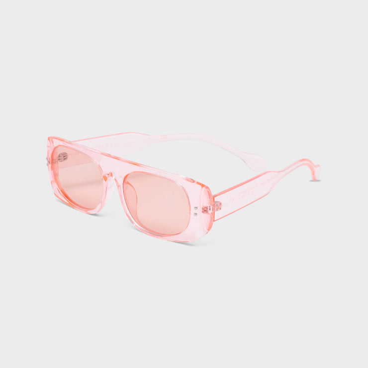 Mr Crazy & Lady Sexy Pink Oval Sunglasses