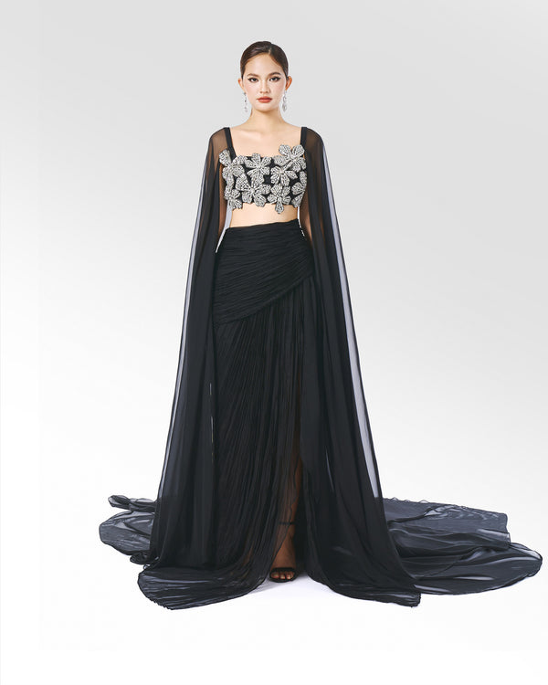 DARK ICE BRALETTE WITH CAPE