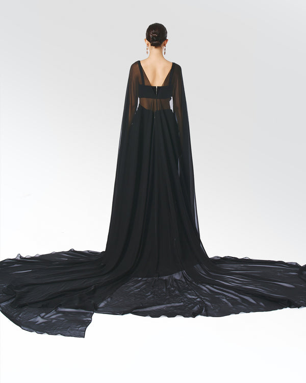 DARK ICE BRALETTE WITH CAPE