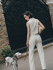 White Muse Pleat Pant