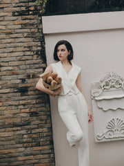 White Muse Pleat Pant