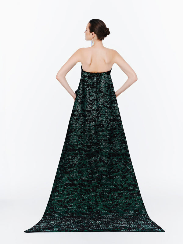 ROYAL PLUME DRESS
