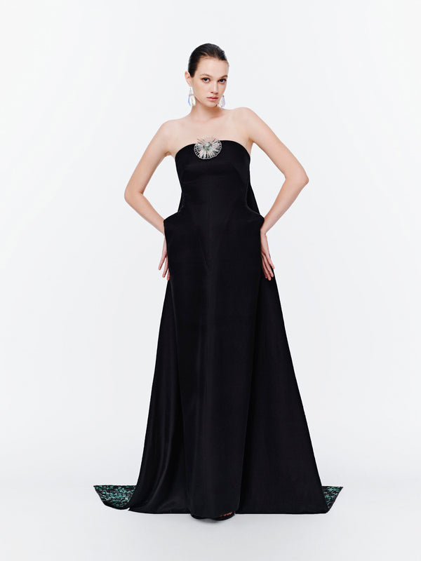 ROYAL PLUME DRESS