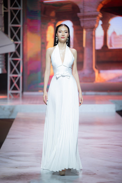 Regal White Dress