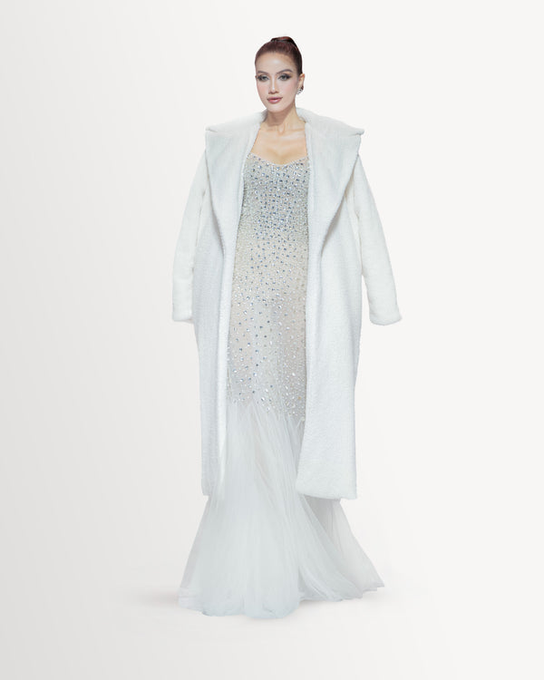 WHITE DUCHESS COAT