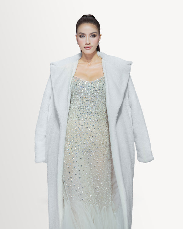 WHITE DUCHESS COAT