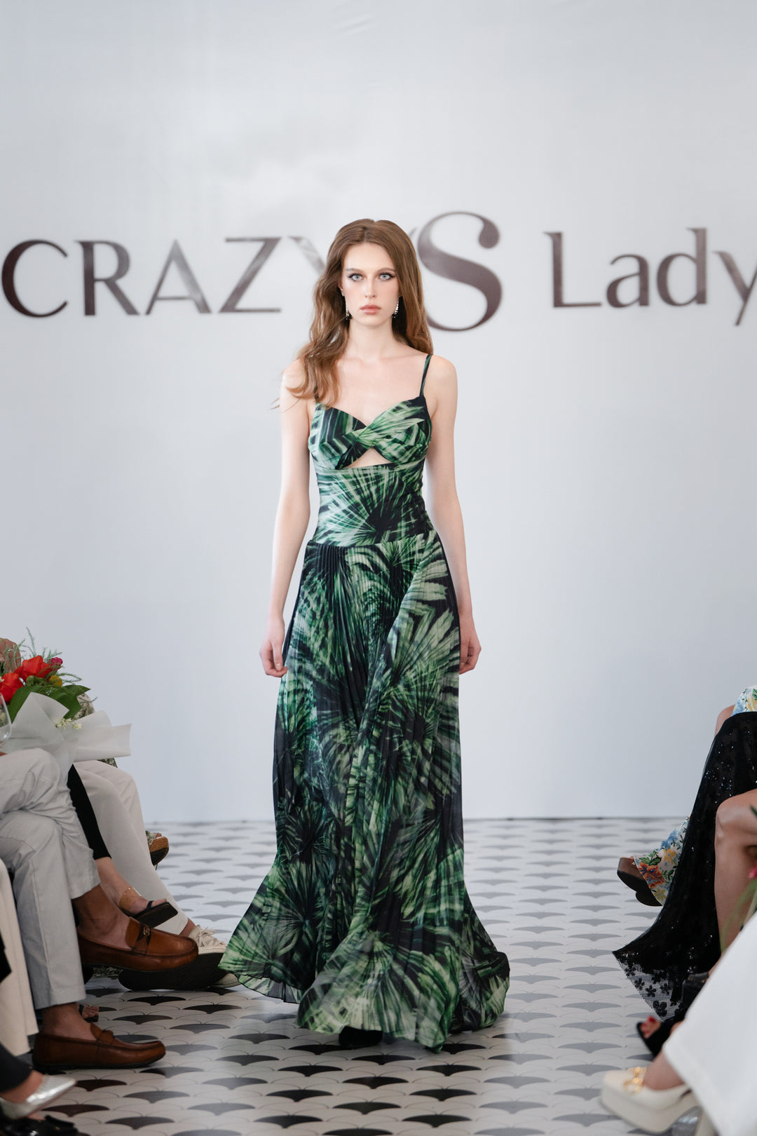 TROPICAL PLEAT Dress