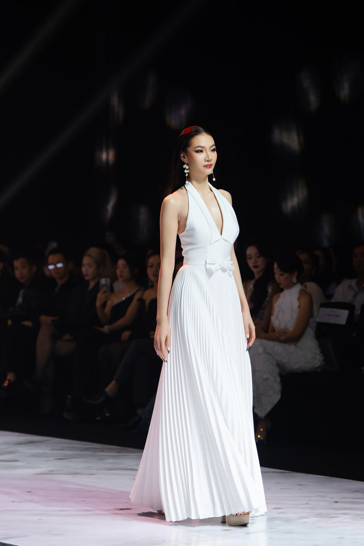 Regal White Dress