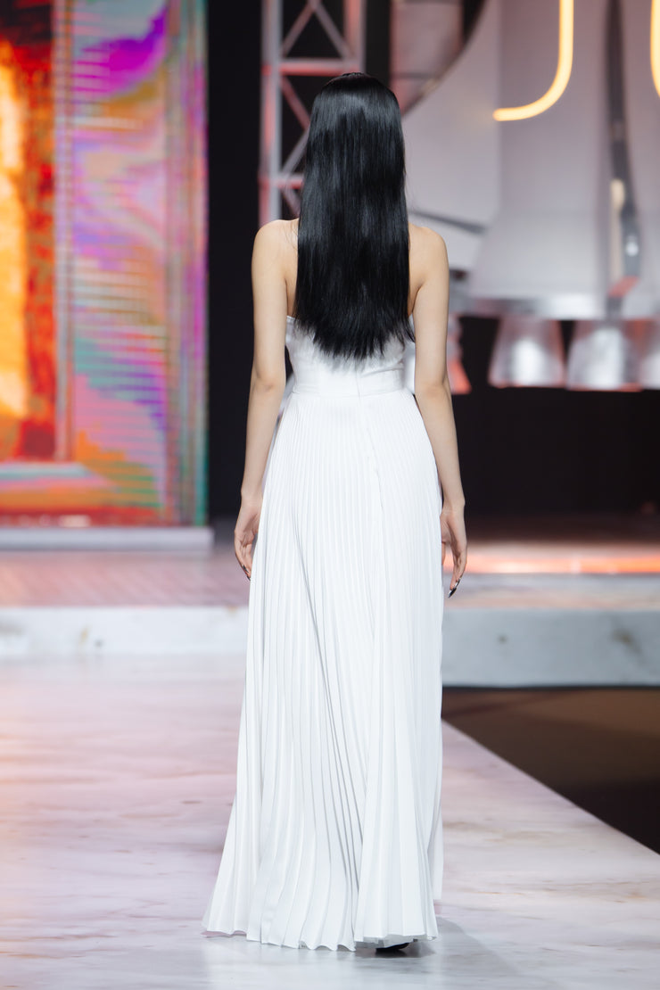 Regal White Dress