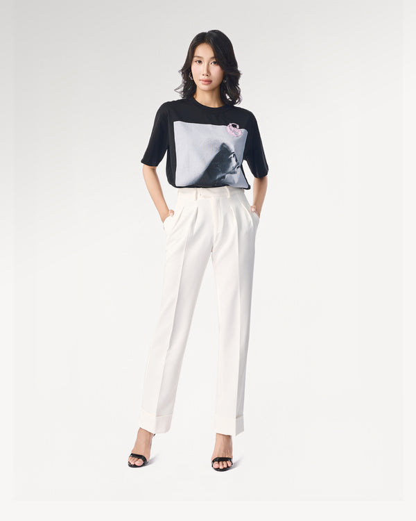 Quần xếp ly White Muse