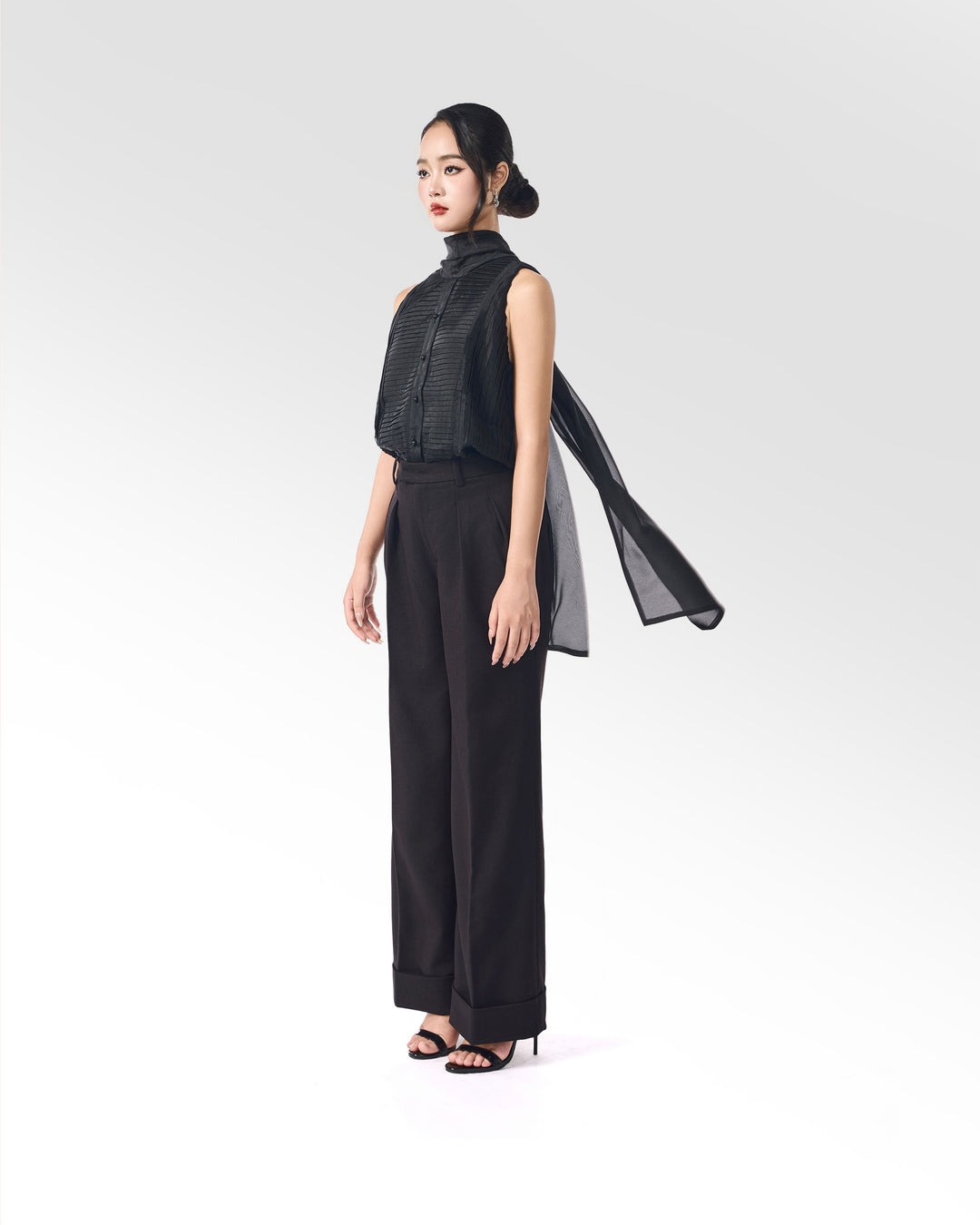 BLACK MUSE PLEAT PANT