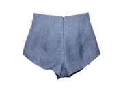 Short bleu vieilli