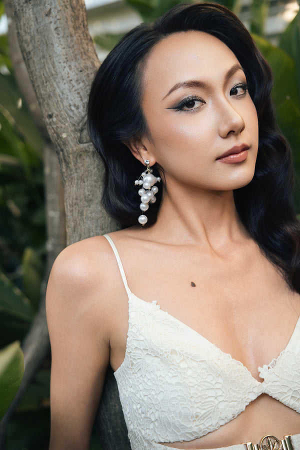 Áo bralette ren vàng