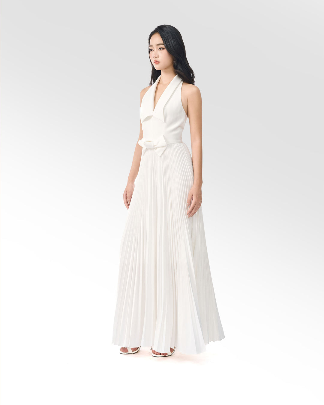 Regal White Dress