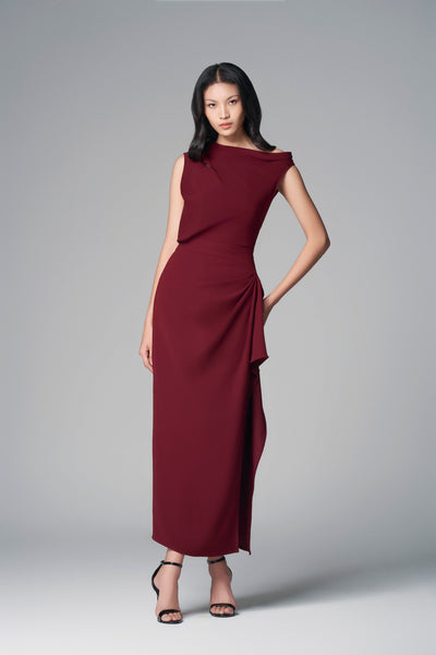 Plum Twist Dress