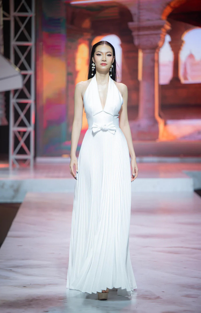 Regal White Dress