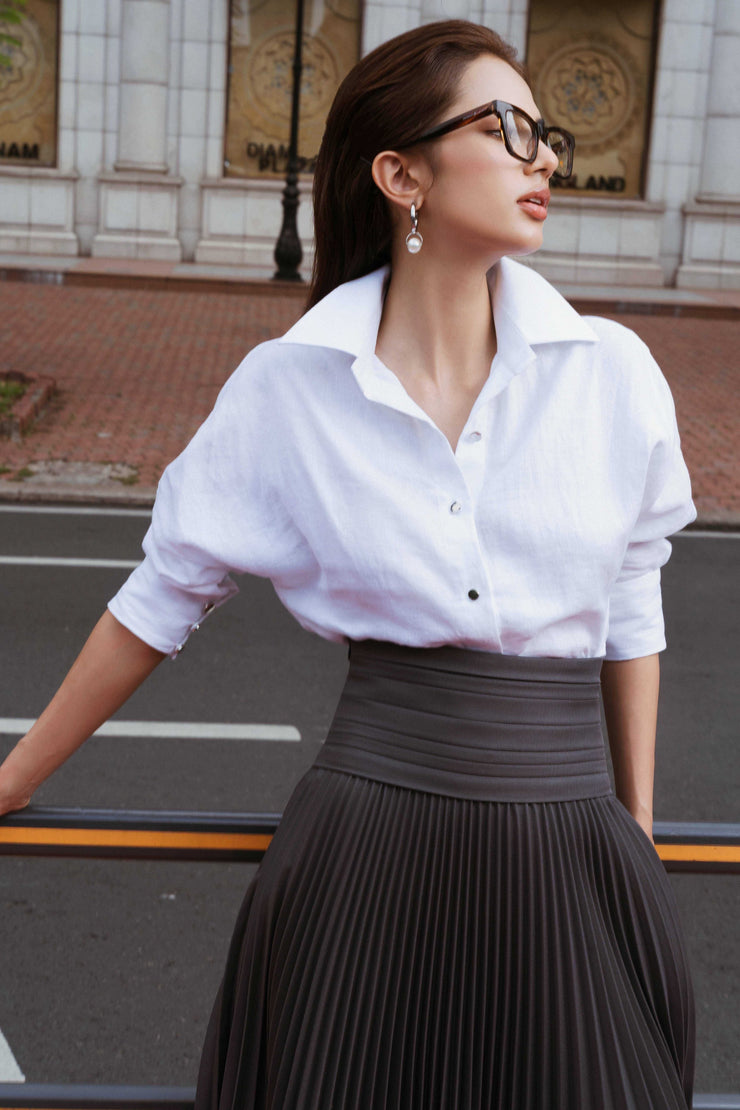White Maven Linen shirt