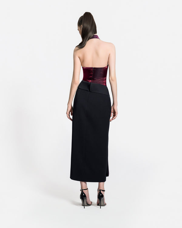 CRIMSON TIE DRESS