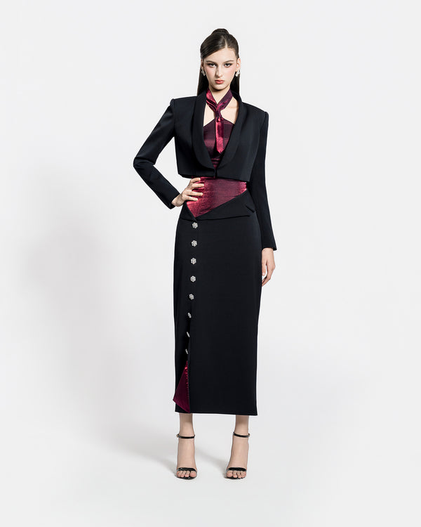 CRIMSON TIE DRESS