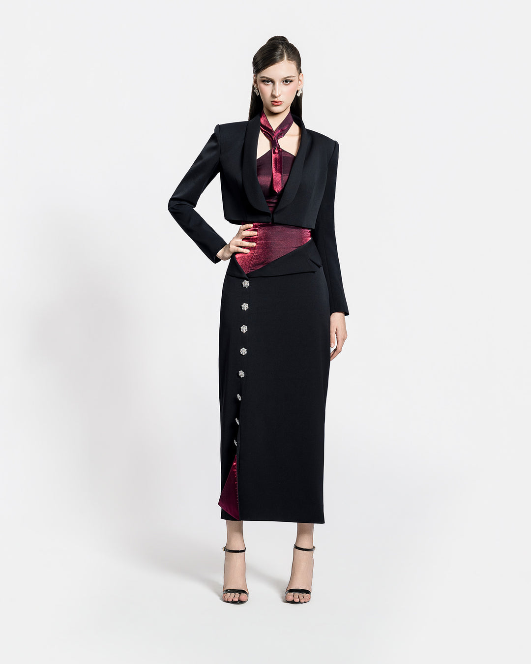 CRIMSON TIE DRESS