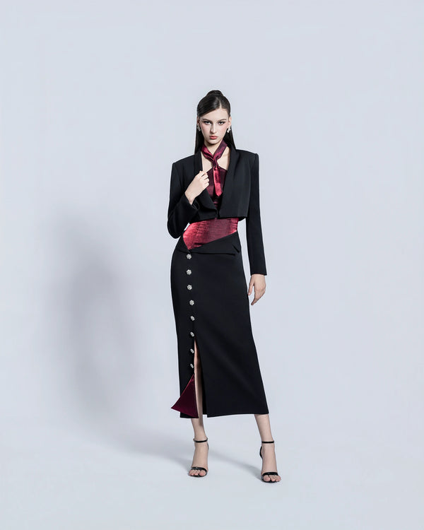 CRIMSON TIE DRESS