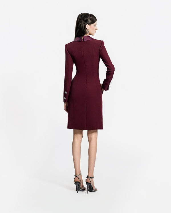 CRIMSON STELLAR VEST DRESS