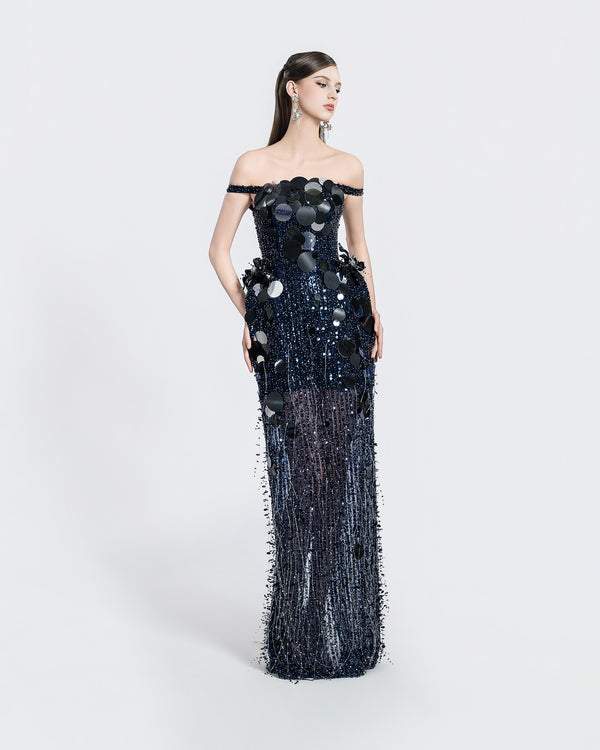 NIGHT SKY GLAMOUR DRESS