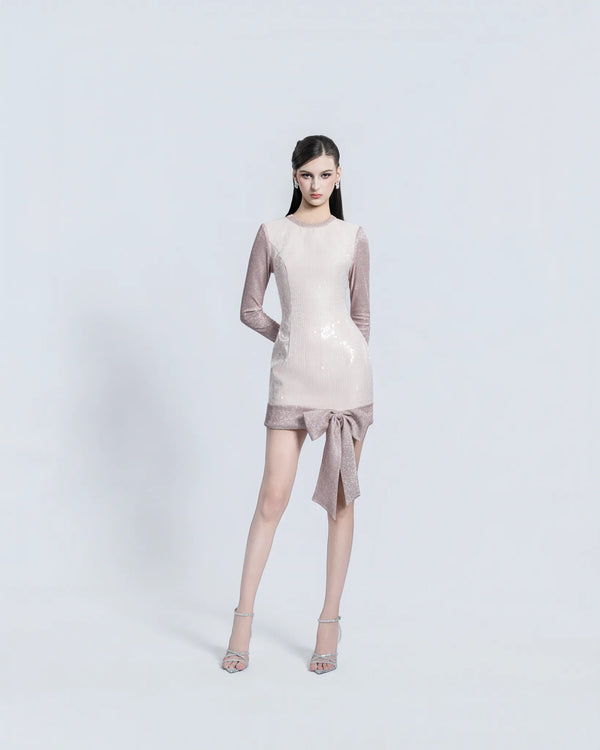 SHIMMER BOW DRESS