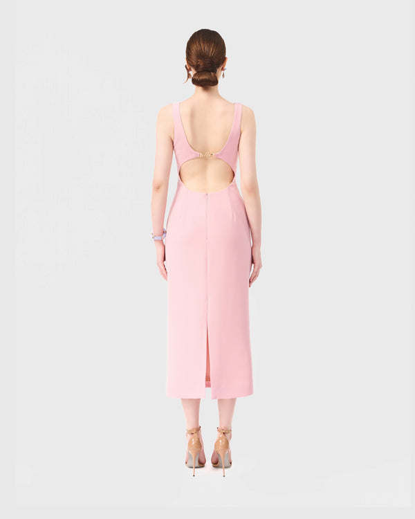 Đầm corset màu hồng phấn